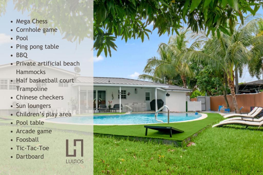 Miami Fun Home With Pool & Games L30 Esterno foto